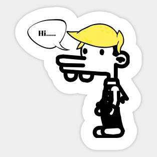 hi Manny Heffley Sticker